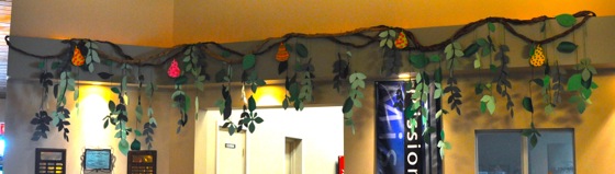 Another look at the vines hanging around our lobby.