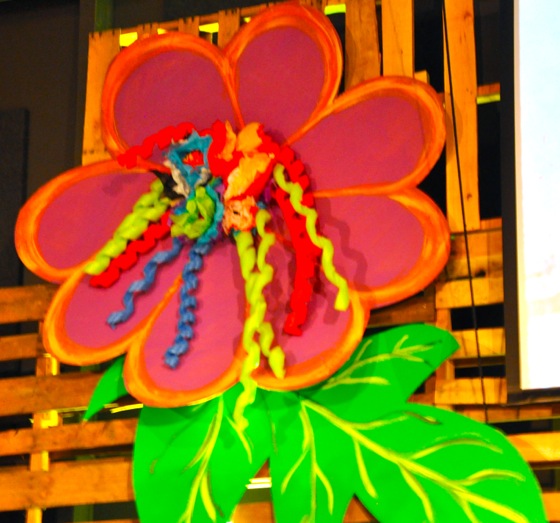 Another flower mounted on the main stage.