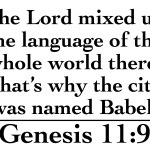 Genesis 11_9 Full Page Memory Verse