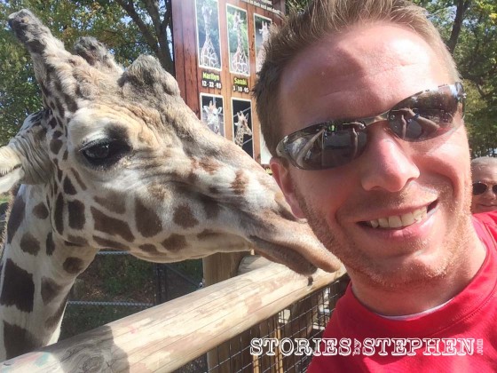 Giraffe selfie.