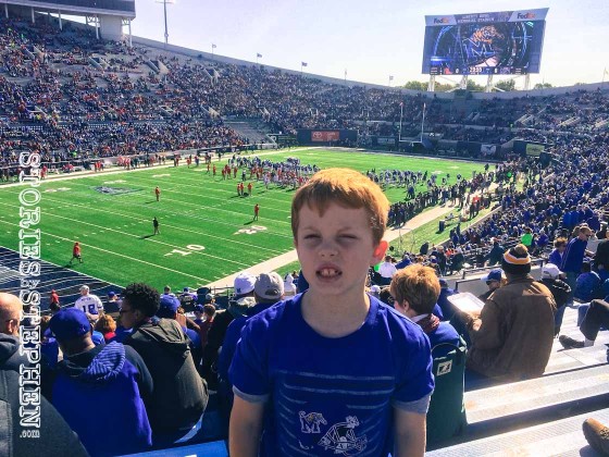 Will inside the Liberty Bowl Stadium ready to watch the Memphis Tigers!