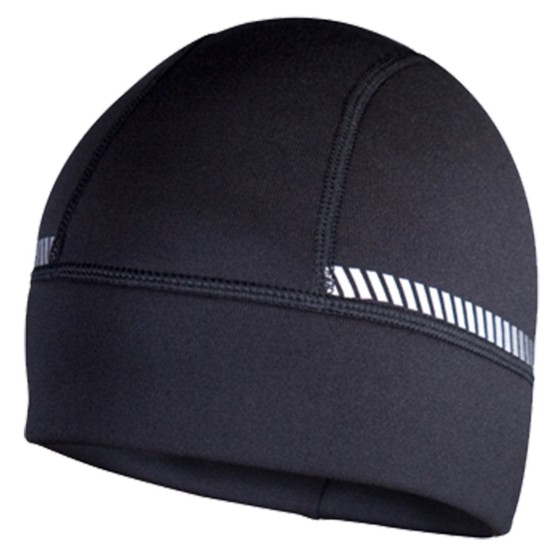 The TrailHeads Power Cap is a great beanie for running, and is has reflective elements.