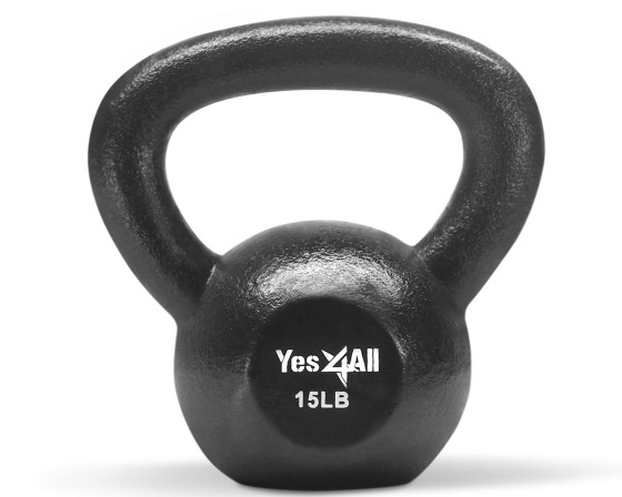 Make sure to get solid cast-iron kettle bells that will last forever!
