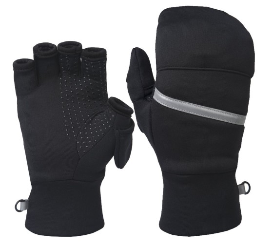 These convertible mittens for women allow full use of all fingers by flipping back the mitten-top. This is useful when you need to use a touch screen, but it is also nice to flip the top back when your hands get too warm.