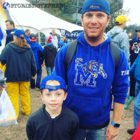 Will and I got to the Birmingham Bowl early enough to go to the Memphis Tigers pep rally.