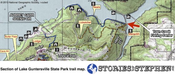 Lake Guntersville State Park Map - Seales Trail Head