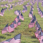 Veteran Cemetary American Flags wm
