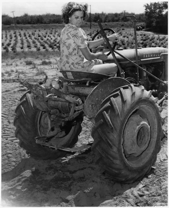 ww2 tractor girl